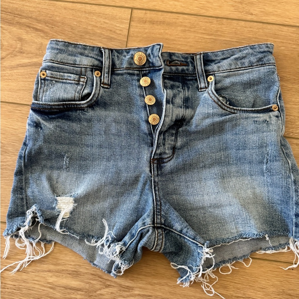 Distressed Jean shorts
